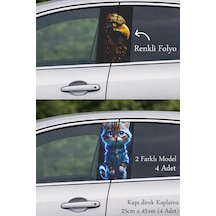 Etkileyici Ve Şık Kapı Direk Folyo Sticker Etiket