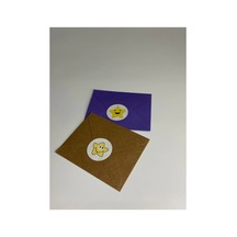 Gülen Yıldızlar Etiketi Karışık Yuvarlak Mat Çıkartma Round Sticker 3 Cm 95 Adet Çok Renkli