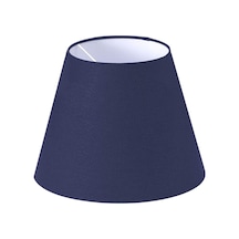 Konik Abajur Başlığı Lacivert Kumaş Çap 35 Cm A852 Lacivert