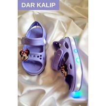 Akınal Bella Işıklı Çocuk Sandalet E274-lila Lila