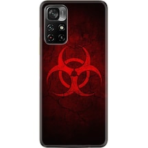 Xiaomi Poco M4 Pro Kılıf Silikon Desen Virus 1654 Siyah