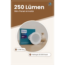 Armatür Yuvarlak Led Slim Panel 3.5w 250 Lumen Sıva Altı Ofis Mağ Çok Renkli