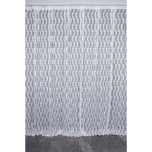 Kdk 1045 Desen Kırık Beyaz Renk Tek Kanat Hazır Dikilmiş Pileli Fon Perde 300 260 Cm Kırık Beyaz