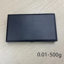 Sunshine011 Taşınabilir Paslanmaz Çelik Dijital Cep Terazisi 0.01g-500g Hassas Gramaj Ölçer Siyah