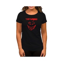 Disturbed Logo Essential Siyah Kadın Tişört Siyah