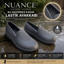 Nuance - Modern Tasarım Kadın Lastik Bahçe Ayakkabısı - Siyah - 41