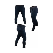 Erkek Lacivert Beyaz Baskılı Eşofman Tek Alt Fermuarlı Slim Fit C