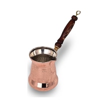 Cobper Premium Collection Roman Bakır Cezve 450ml Ahşap Kulp