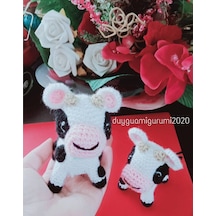 Amigurumi Sevimli Minik İnek Oyuncak