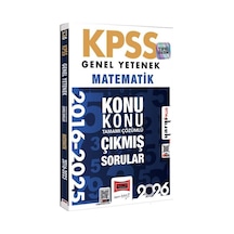 Yargı 2026 Kpss Genel Yetenek Matematik 2016-2026 Konu Konu Tamamı Çözümlü Çıkmış Sorular