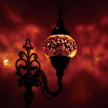 Dekoratif OSMANLI DESENLİ MOZAİK DUVAR LAMBASI APLİK