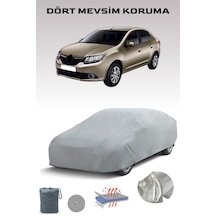 Gri Renault Symbol Sedan Araba Brandası, Oto Örtüsü, Araba Çadırı Gri