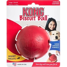 Kong Biscuit Ball Top Şeklinde Köpek Oyuncağı L