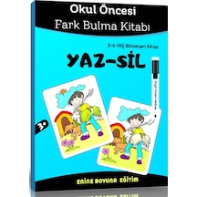 Okul Öncesi Fark Bulma Yaz-Sil Kitabı
