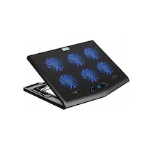 Notebook Laptop Soğutucu Stand Yükseklik Hız Ayarlı 6 Fanlı 2 Usb