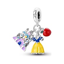 Fubena Disney Güzel Çirkin Elbise Ve Şato Sallantılı Charm
