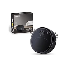 Yeni Usb Süpürme Robotlu Süpürge 3 In 1 Akıllı Kablosuz 1500pa Anlamak Ev Ofis Black Siyah