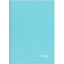 Notte Dikişli 120 Yaprak Karton Kap. Kareli A4 Defter Buz Mavi