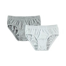 Civil Boys Erkek Çocuk 2'li Külot Set 2-10 Yaş Gri-beyaz 82334662323w1 Beyaz - Gri