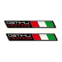 3d İtalyan Bayrağı Tasarımlı Sticker - Limited Edition Abanoz