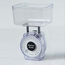 Mekanik Mutfak Tartısı Şeffaf Pilsiz Terazi Hassas İbreli Baskül