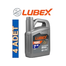 Lubex Primus Ec 5W-40 Tam Sentetik Motor Yağı 4 x 5 L