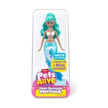 Zuru Pets Alive Magic Swimming Mermaid Su İle Çalışan Yüzen Deniz Kızı Oyuncak Bebek 1 Adet Yeşil
