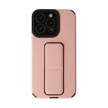 Apple iPhone Uyumlu 13 Pro Kılıf Mega Standlı Silikon - Pudra Bzsxx00 1