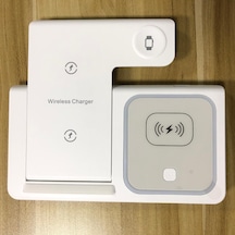 Maiyame Huawei Uyumlu 3'ü 1 Kollu Akıllı Saat Folding Kablosuz Hızlı Şarj Cihazı X455 Beyaz