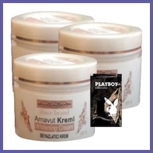 Bezos Three Brand Arnavut Kremi 100 Ml 3x Adet Whitens Cream Antikara Kremi + 1 Adet Jel Hediye Nıda