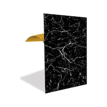 Tink Kendinden Yapışkanlı Siyah-beyaz Mermer Desenli Pvc Panel 41x62cm