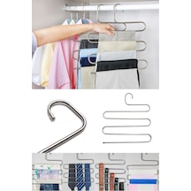 Pantolon Askısı Metal Akıllı Askı 1 Adet Krom