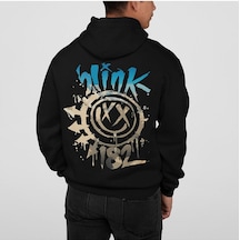 Sevbano Blink-182 Müzik Grubu Baskılı Unisex Oversize Tasarım Rock Metal Siyah