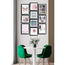 10 Parçalı Çerçeve Görünümlü Mdf Tablo Seti Flm043 Çok Renkli - 713704956 Çok Renkli