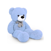 Oyuncak 80 Cm Papyonlu Peluş Ayıcık- İthal Kumaş - Premium Koleksiyon Hediyelik Ayı % 100 Yerli 001