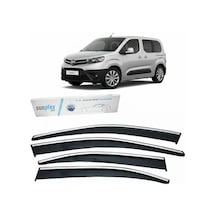 Sunplex Toyota Proace City 2021- Krom Cam Rüzgarlığı 4 Parça