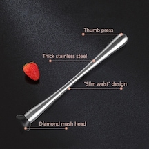 Pazly Meyve Popsicles Paslanmaz Çelik Ezilmiş Buz Çekici Barmen Püresi Çubukları L