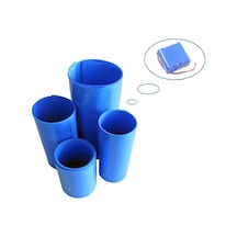 Powermaster 1 Kg Metre Isı Borusu Mavi Shrink 35 Mm 18650 Pil Yalıtım Isı Büzülme Kablo Kılıfı