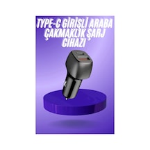 38w Usb Type-c Girişli Oto Çakmaklık Araç İçi Hızlı Şarj Çakmaklık Şarj Aleti
