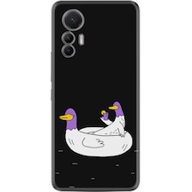 Xiaomi 12 Lite Kılıf Silikon Desen Özel Seri Keyifli Ördekler 1725