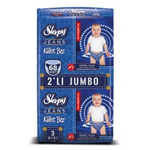 Sleepy Jeans Külot Bez 3 Beden Midi 2'li Jumbo 68 Adet