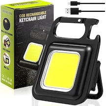 Mini Taşınabilir Led Çok Fonksiyonlu Fener 2 Açık Ahşap
