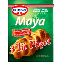 Dr. Oetker Instant Kuru Hamur Mayası 3'lü Poşet 6 x 30 G