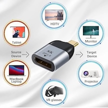 Type-c To Displayport Çevirici Usb C Macbook Uyumlu Adaptör Notebook Uyumlu Dönüştürücü S1721