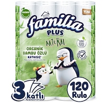 Familia Plus Natural Tuvalet Kağıdı 120 Rulo (40 Rulo x 3 Paket)