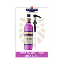 Simoenlli Kahve Şurubu Bubble Gum Aromalı 700 ML + Pompa Simonelli