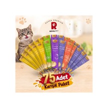 Royal Pet Krema Kedi Ödül Maması Karışık Paket 14 Gr X 75 Adet
