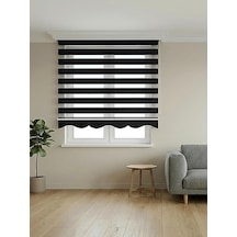 Bbb Pliseli Siyah Stor Zebra Perde Mz486 Siyah