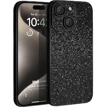 Microsonic Apple Uyumlu iPhone 15 Kılıf Bling Rhinestones