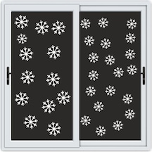 Yılbaşı Temalı Kar Tanesi Stickerlar Tüm Yüzeylere Uygun 6x6 Cm 48 Adet Diğer